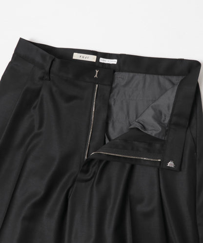 FUJI WOOL SILK TWO TUCK SLACKS 西裝褲