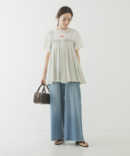 crinkle crinkle crinkle SHIRRING GATHER CAMI 吊帶上衣