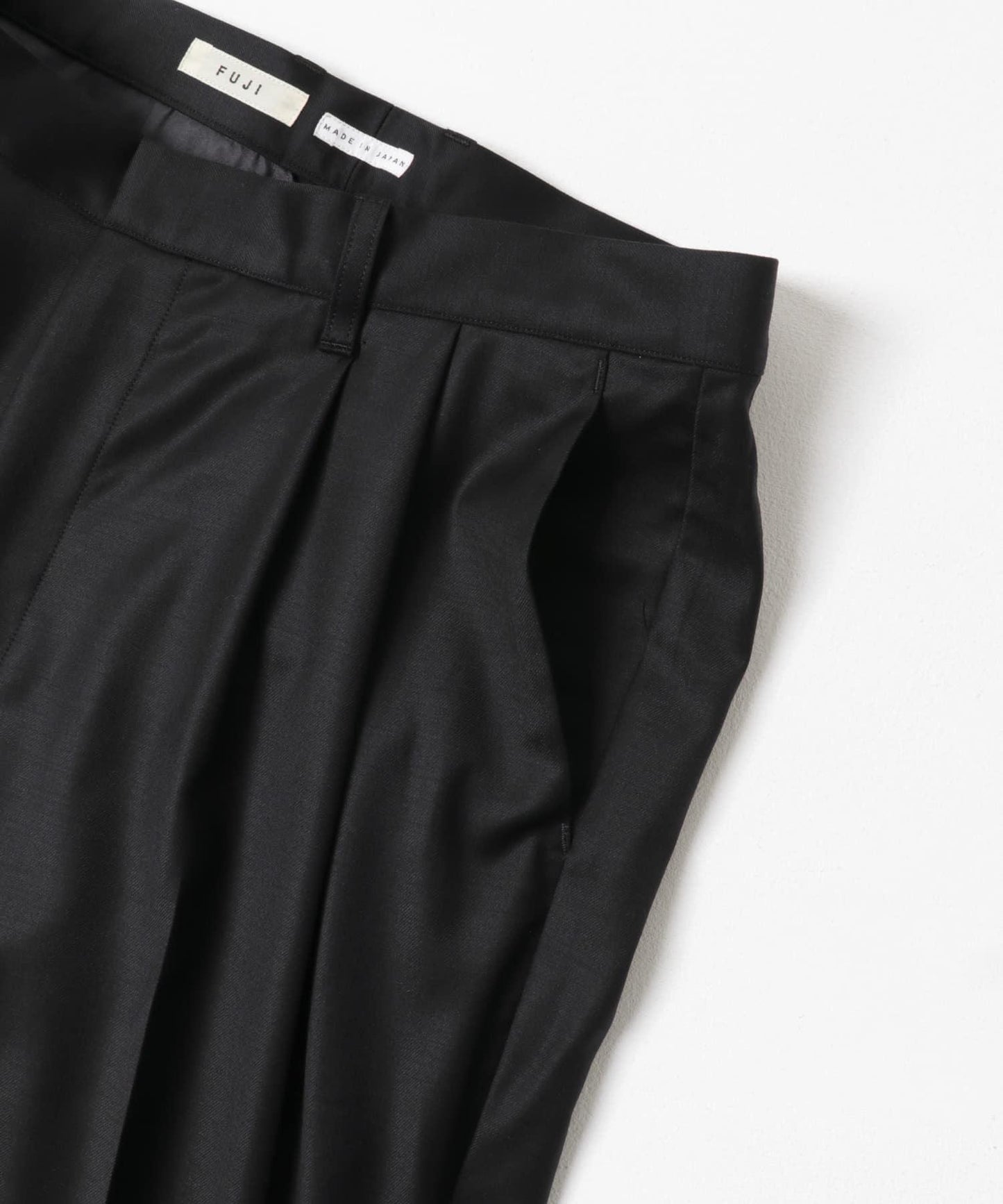 FUJI WOOL SILK TWO TUCK SLACKS 西裝褲