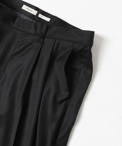 FUJI WOOL SILK TWO TUCK SLACKS 西裝褲