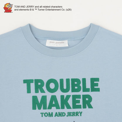 TOM AND JERRY（貓和老鼠） 不規則剪裁T恤