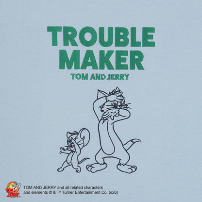 TOM AND JERRY（貓和老鼠） 不規則剪裁T恤
