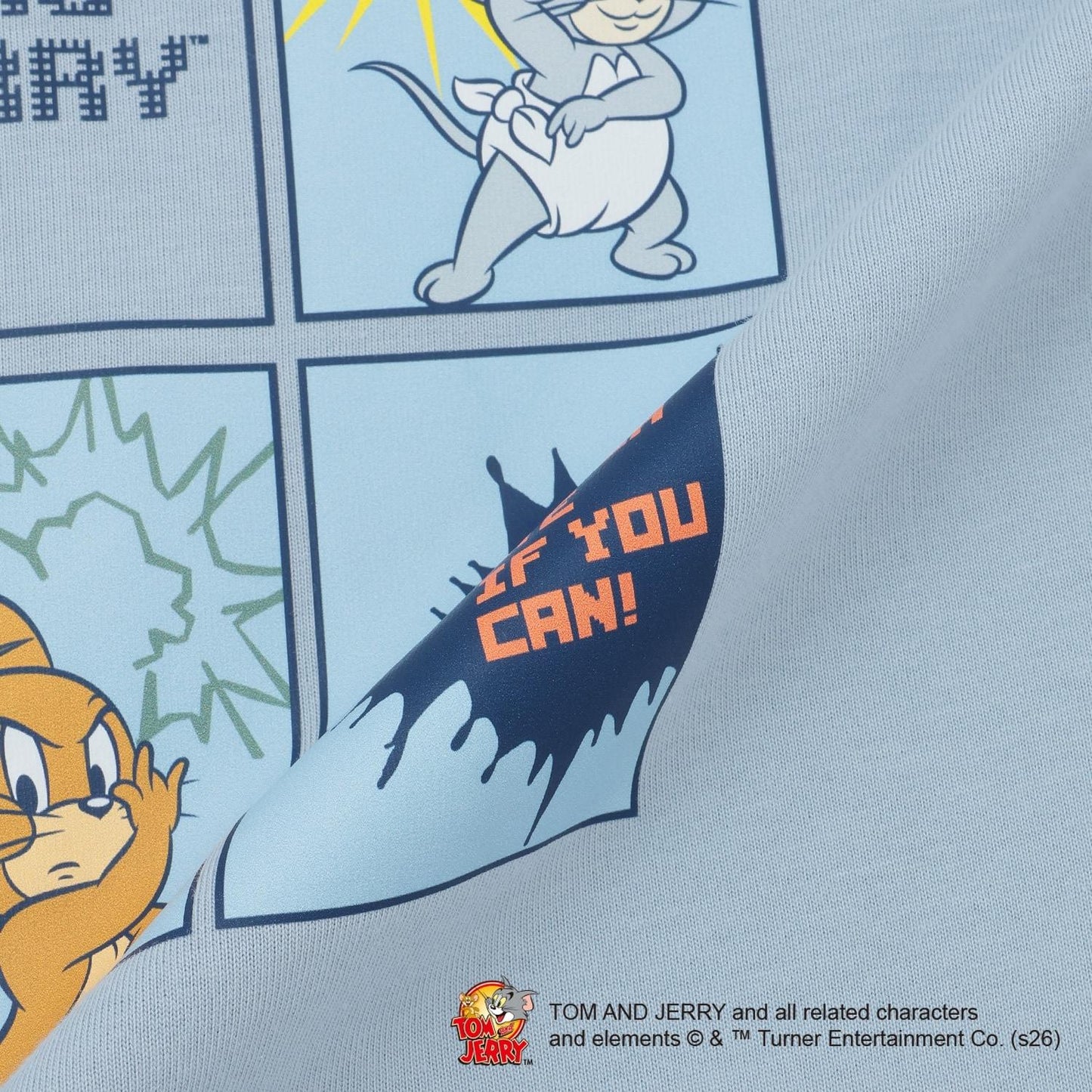 TOM AND JERRY（貓和老鼠） 不規則剪裁T恤