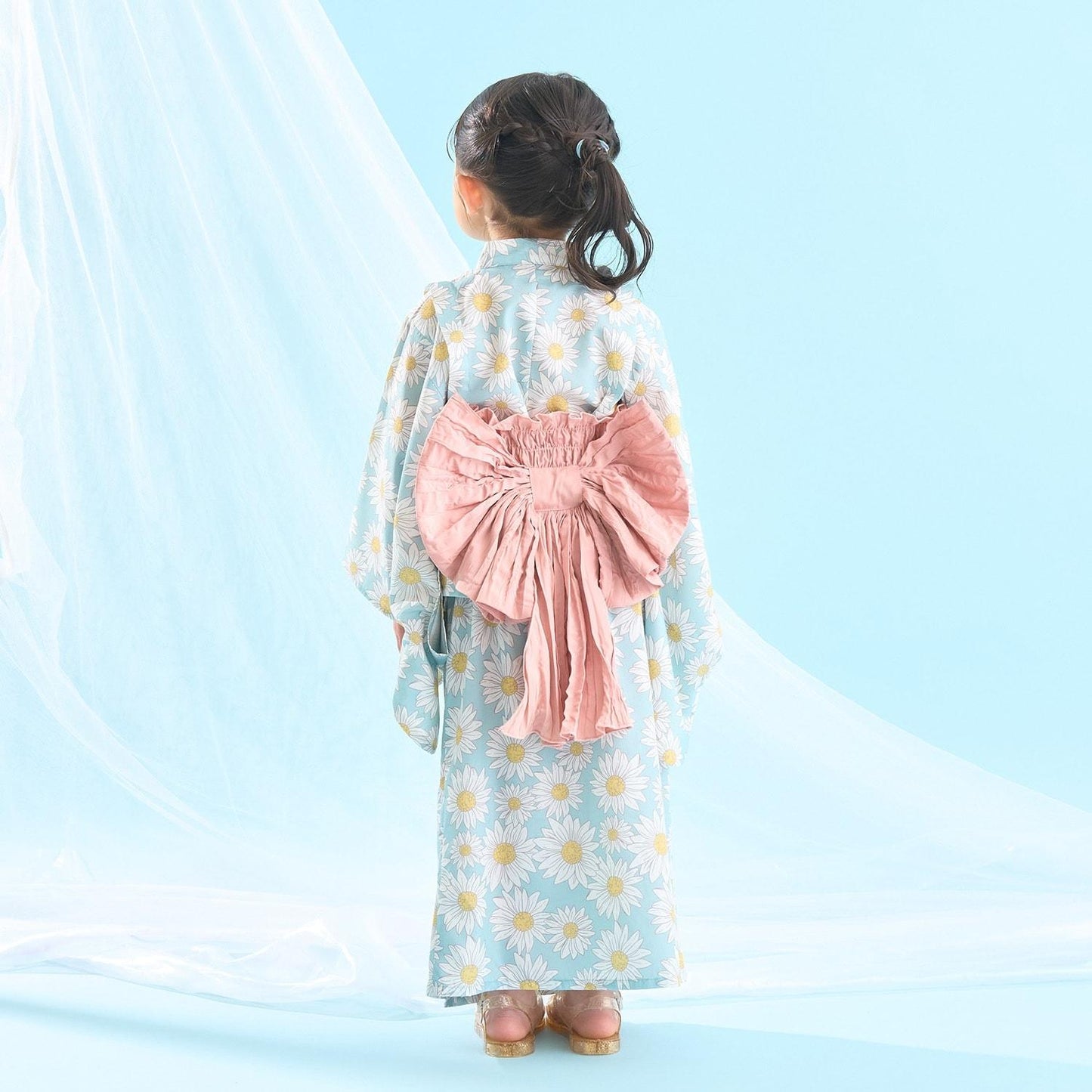 簡易穿著 接觸冷感 4way分體式 成品腰帶 浴衣 kawaii