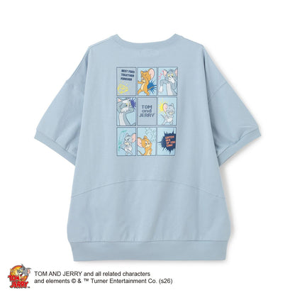 TOM AND JERRY（貓和老鼠） 不規則剪裁T恤