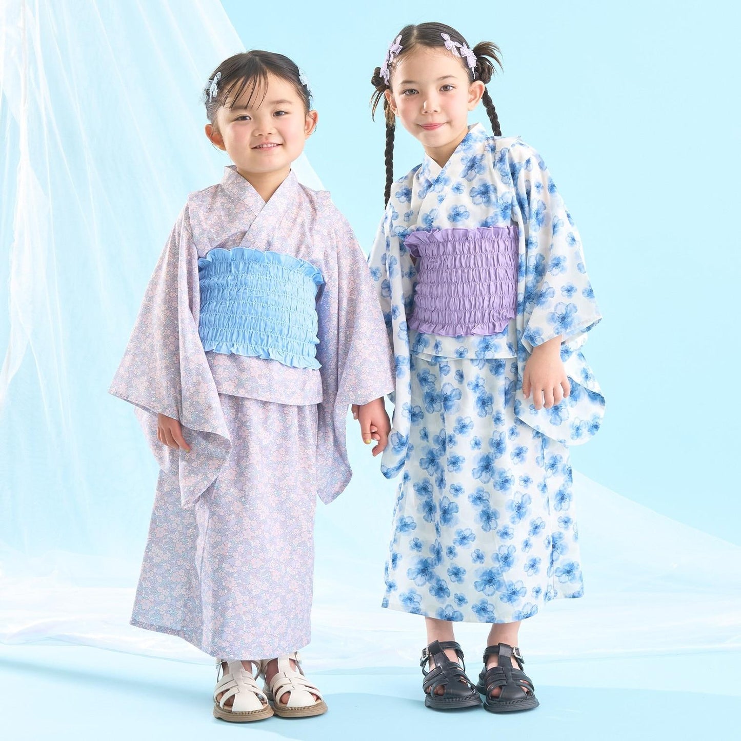 簡易穿著 接觸冷感 4way分體式 成品腰帶 浴衣 kawaii