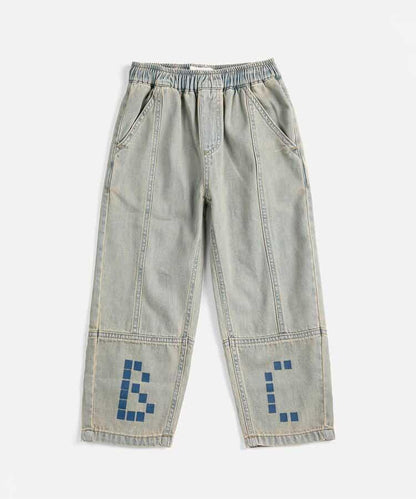 Square BC denim 布帛面料 兒童長褲