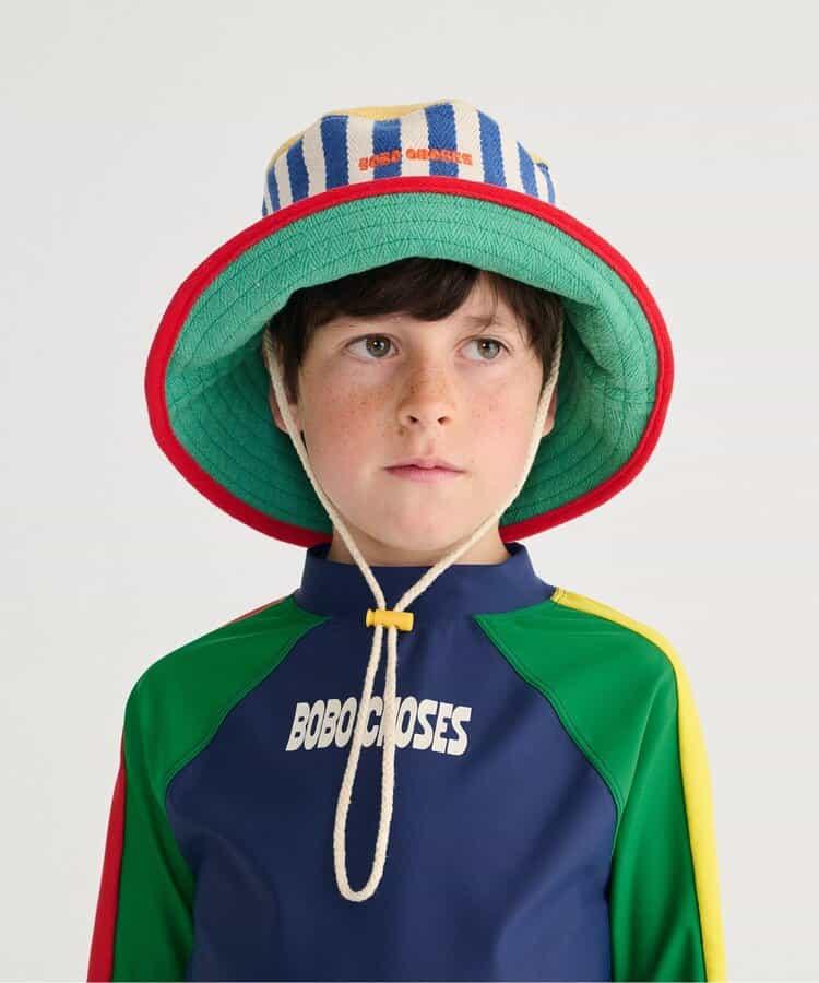 Striped bucket hat 兒童漁夫帽