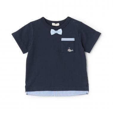 接觸涼感 襯衫疊穿風 短袖T恤
