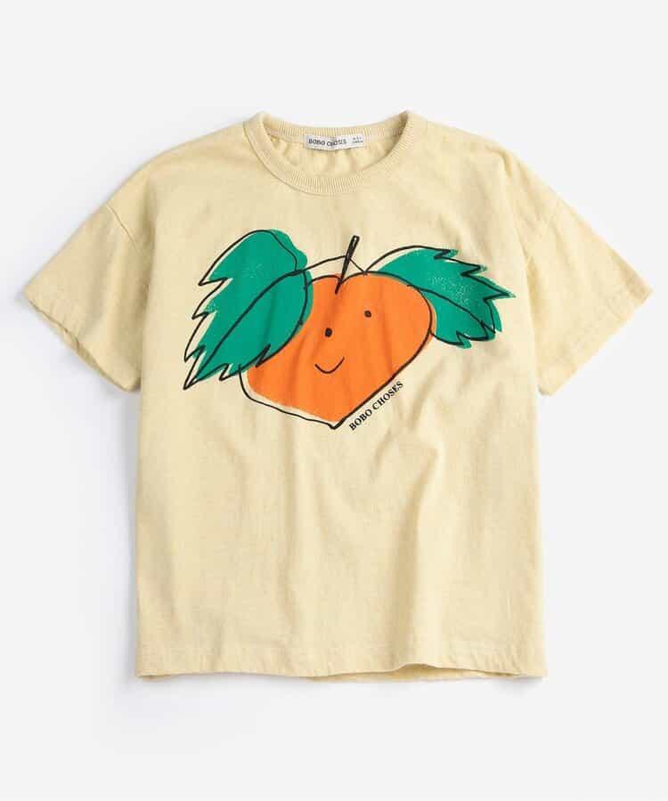 Tangerine 圖案 兒童短袖T恤