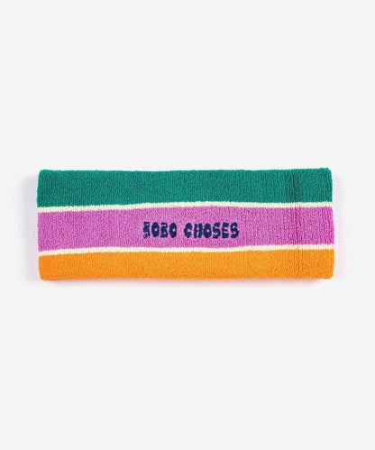 條紋毛巾布 兒童 髮帶 Striped terry headband