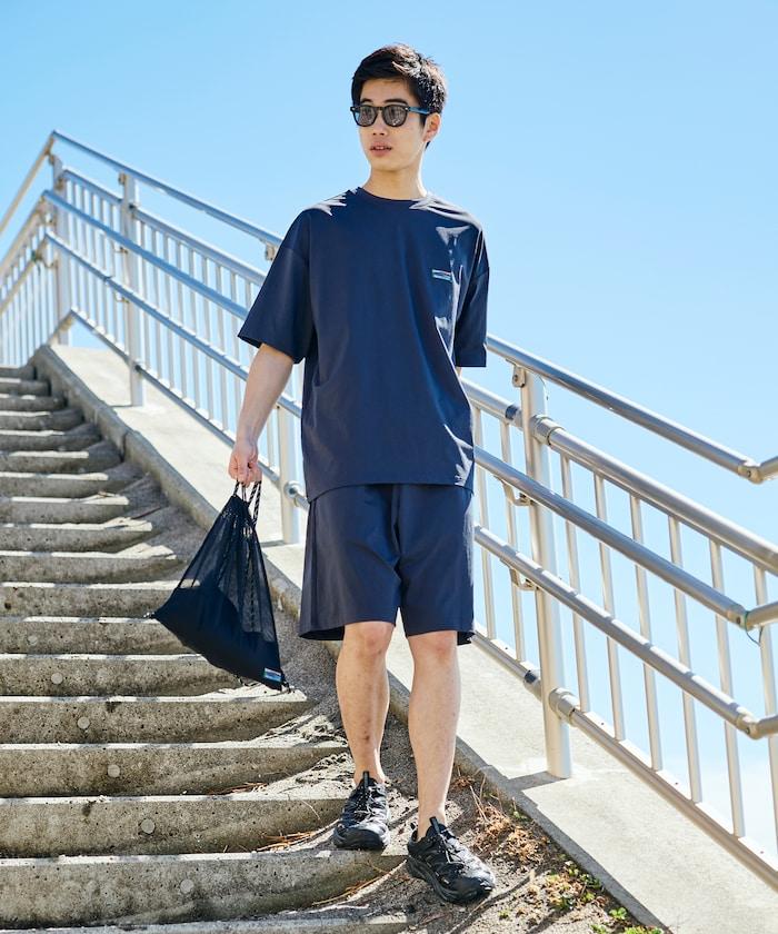 帶收納包 彈力 3in1 Tシャツ＋ショートパンツ＋防曬上衣 速幹 UV防護 遮熱 套裝
