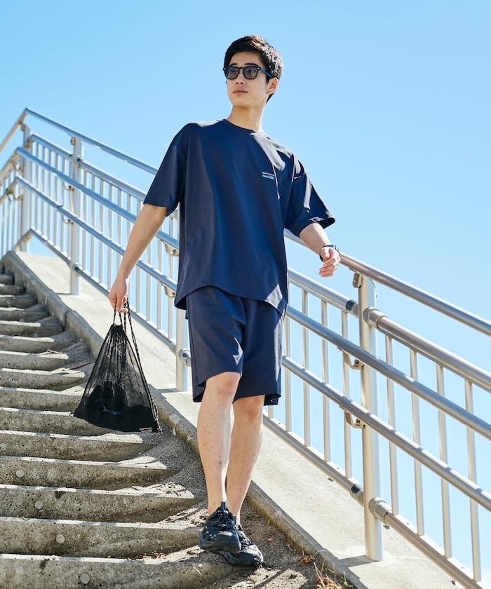 帶收納包 彈力 3in1 Tシャツ＋ショートパンツ＋防曬上衣 速幹 UV防護 遮熱 套裝