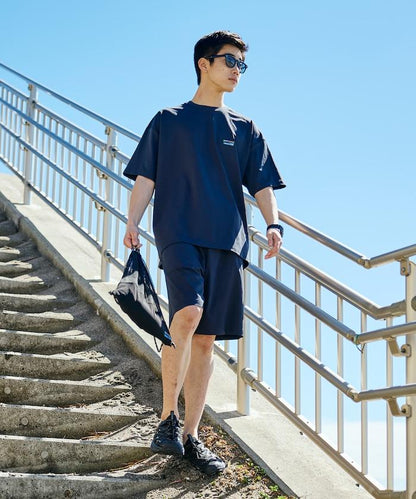 帶收納包 彈力 3in1 Tシャツ＋ショートパンツ＋防曬上衣 速幹 UV防護 遮熱 套裝
