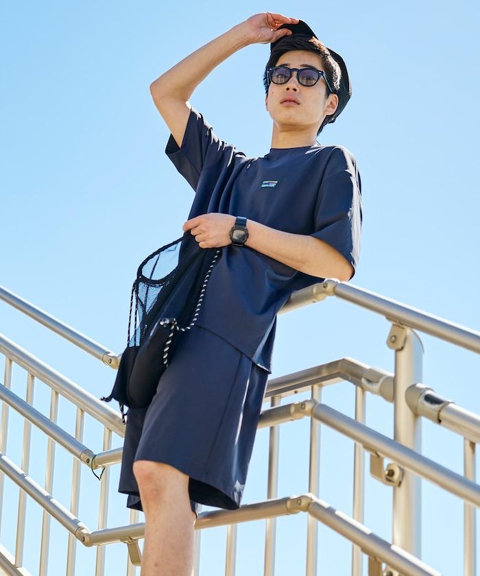 帶收納包 彈力 3in1 Tシャツ＋ショートパンツ＋防曬上衣 速幹 UV防護 遮熱 套裝