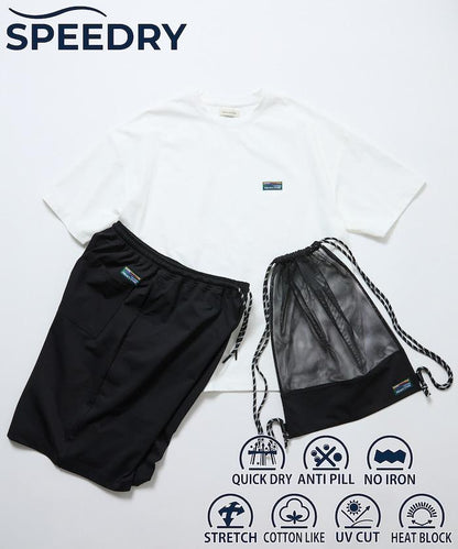 帶收納包 彈力 3in1 Tシャツ＋ショートパンツ＋防曬上衣 速幹 UV防護 遮熱 套裝