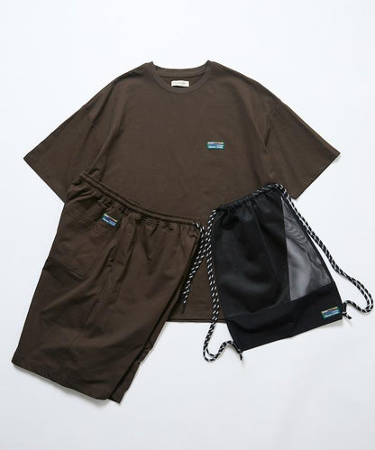 帶收納包 彈力 3in1 Tシャツ＋ショートパンツ＋防曬上衣 速幹 UV防護 遮熱 套裝