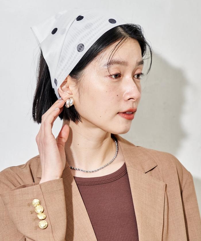 薄紗三角設計 髮帶
