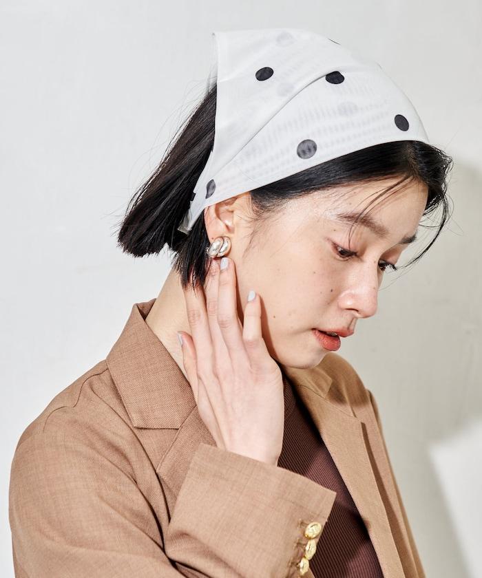 薄紗三角設計 髮帶