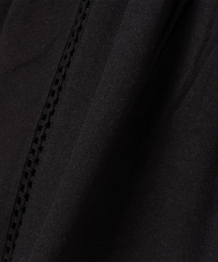 印度刺繡 mock領短款襯衫