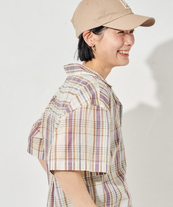 印度薄紗 開襟 短袖襯衫