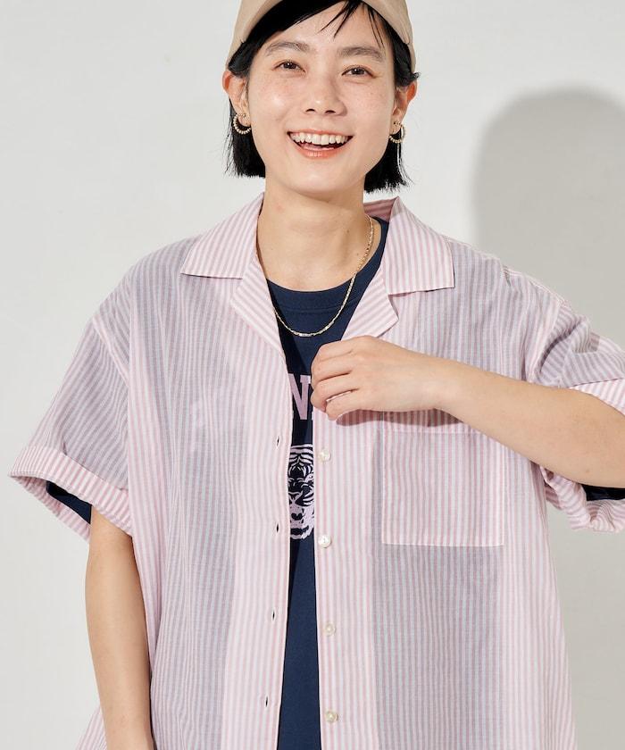 印度薄紗 開襟 短袖襯衫
