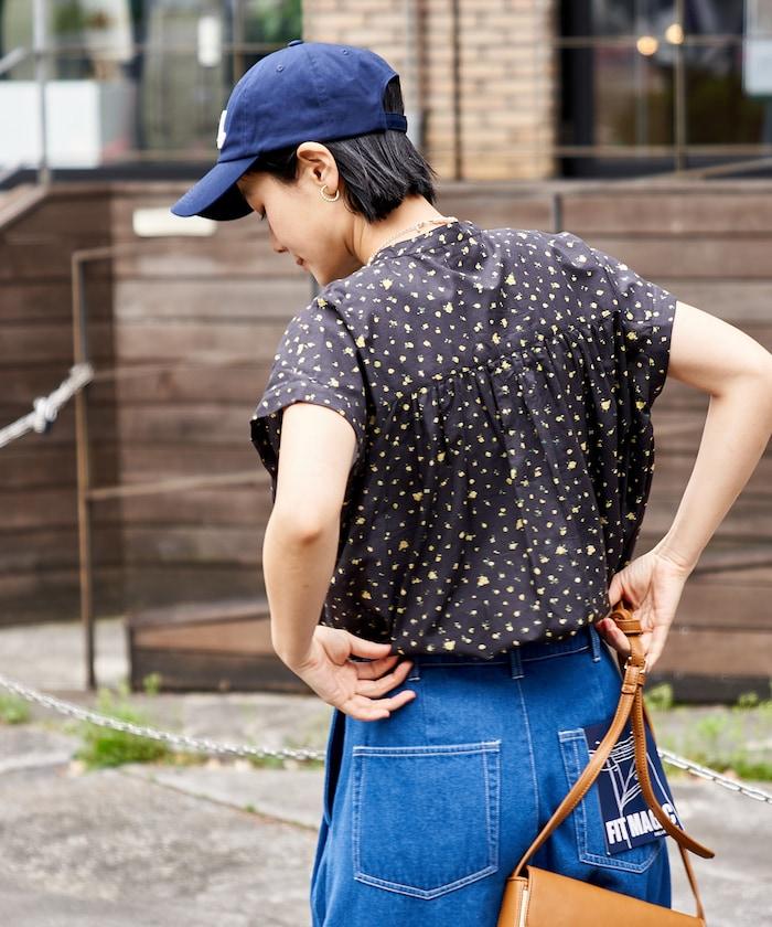 法式短袖 印度薄紗 女襯衫
