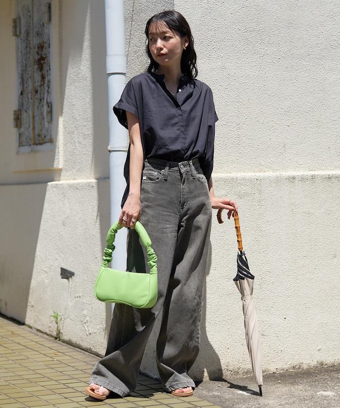 法式短袖 印度薄紗 女襯衫