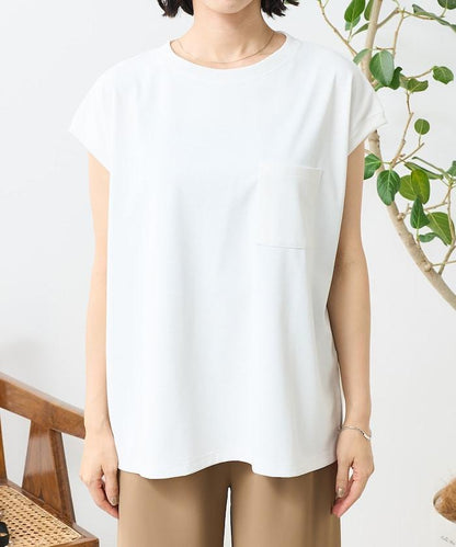 接觸冷感UV防護 法式袖 《AIR》DRY HIGHCOOL T恤