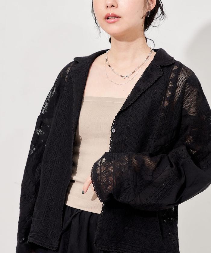 印度風 復古 蕾絲襯衫