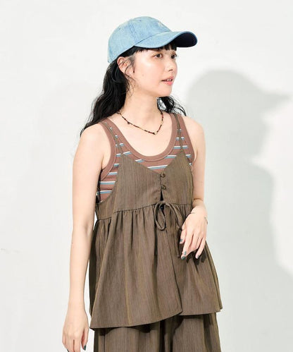 SUMMERCOOL 接觸冷感 蝴蝶結設計 吊帶套裝