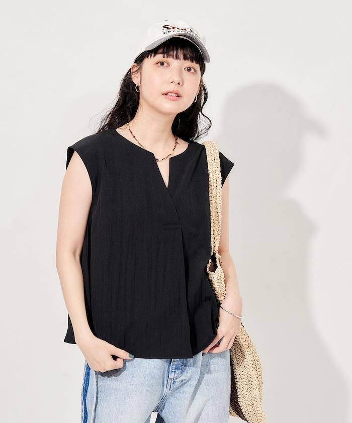 接觸冷感 SUMMERCOOL 開領上衣套裝