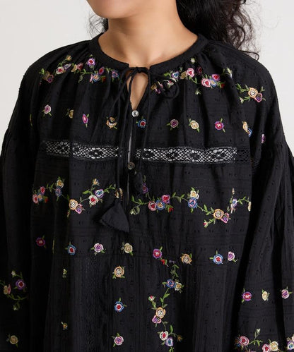 花刺繡蕾絲 多比面料 連衣裙