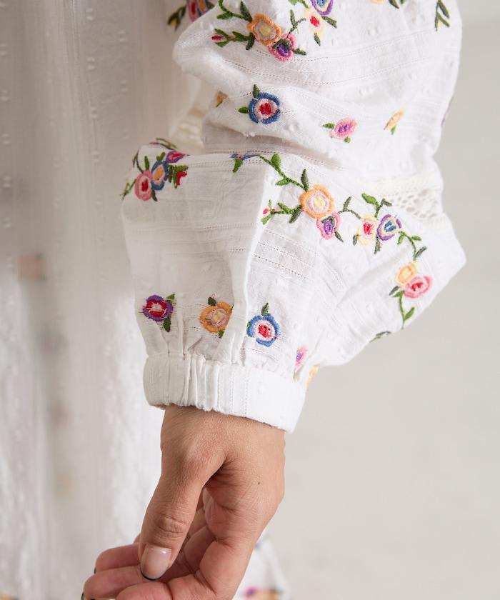 花刺繡蕾絲 多比面料 連衣裙