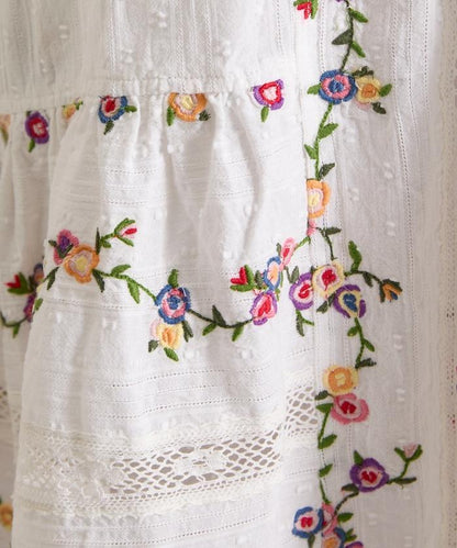 花刺繡蕾絲 多比面料 連衣裙