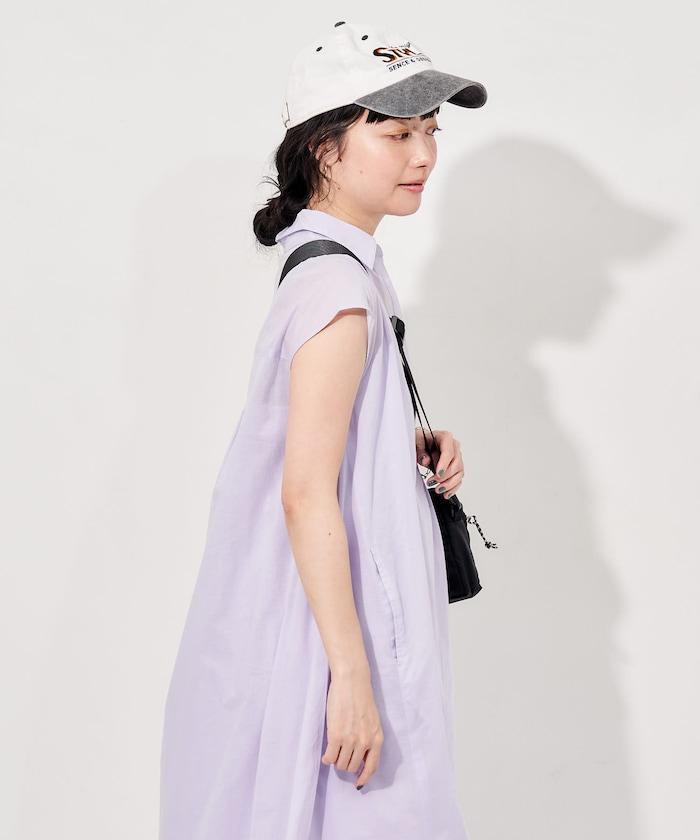 印度薄紗 翻領開襟 附內搭吊帶 連衣裙