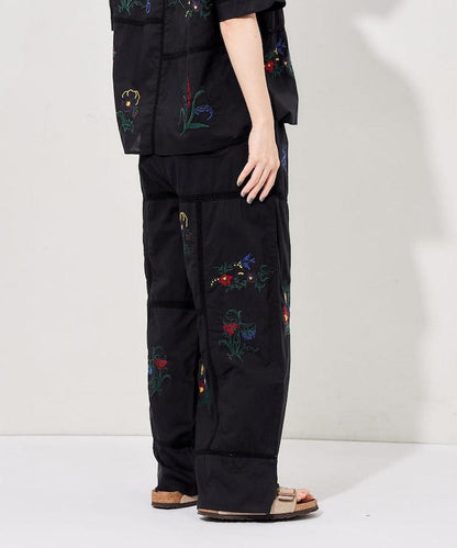 印度拼接刺繡鬆緊休閒褲（可搭配套裝）