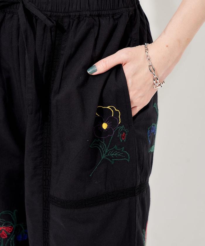 印度拼接刺繡鬆緊休閒褲（可搭配套裝）