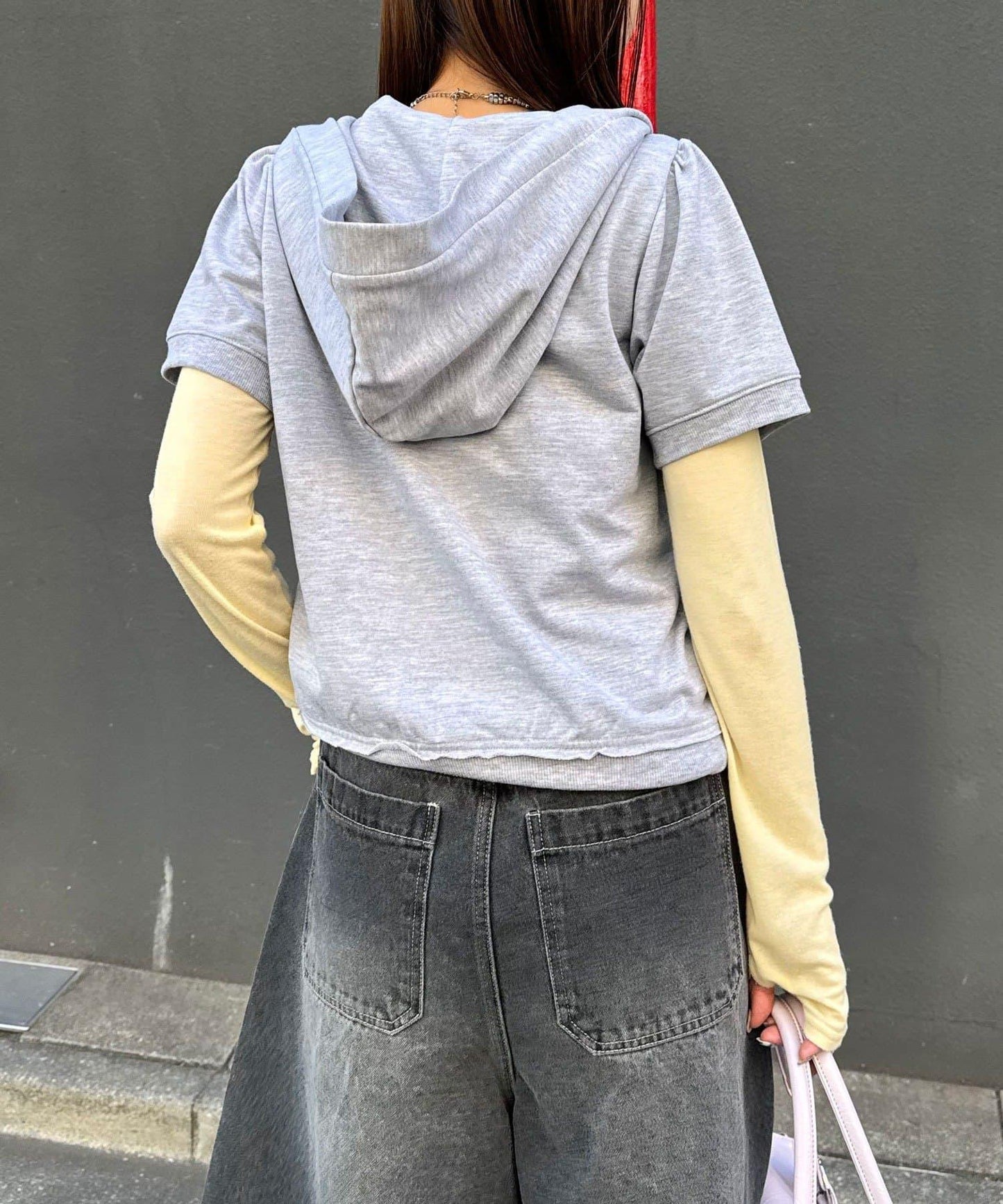 Ciaopanic 蝴蝶結泡泡袖半袖衛衣連帽衫