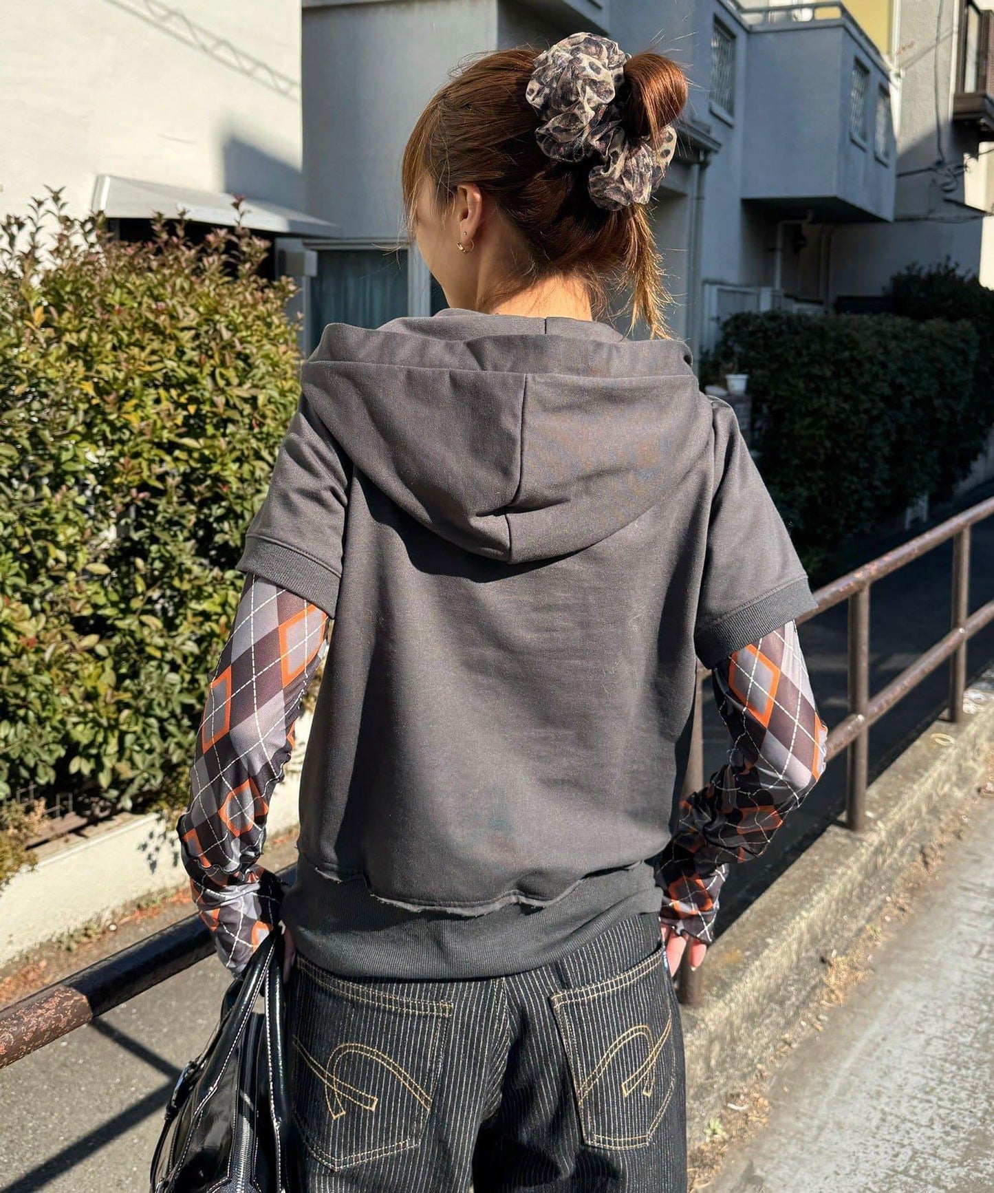 Ciaopanic 蝴蝶結泡泡袖半袖衛衣連帽衫