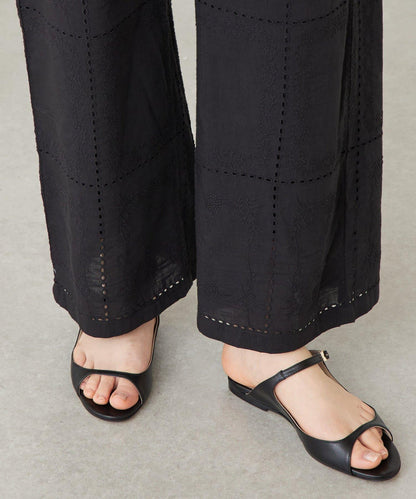手帕刺繡褲子