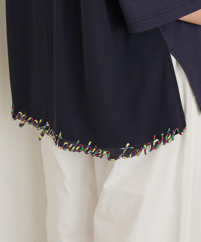 諺語刺繡套頭上衣