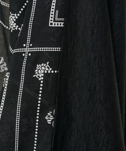 刺繡風印花 套頭上衣