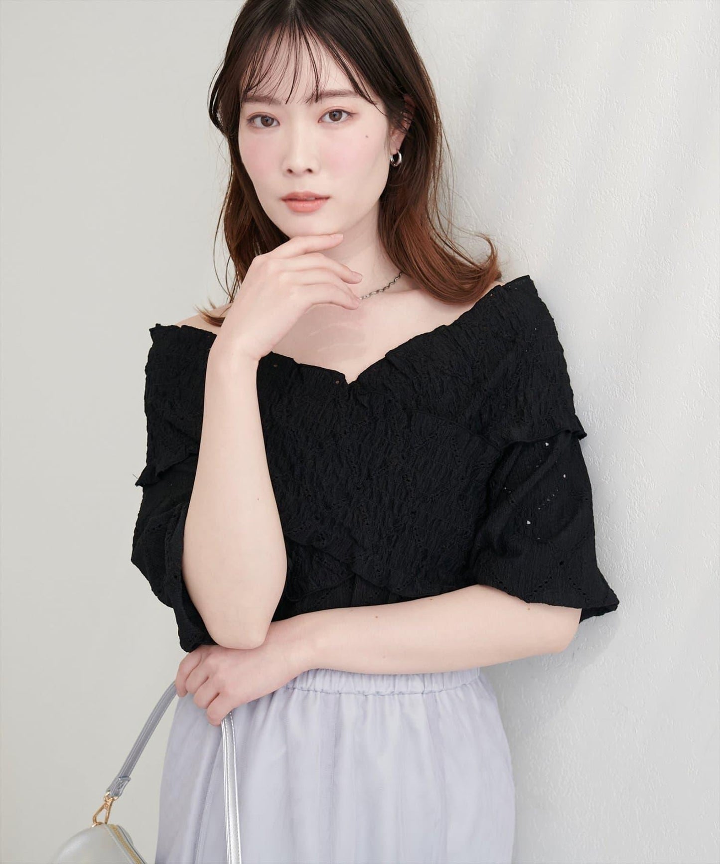 立體紋理 剪裁面料 套頭上衣