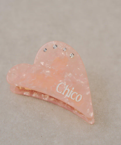 Chico 鑲鑽心形髮夾