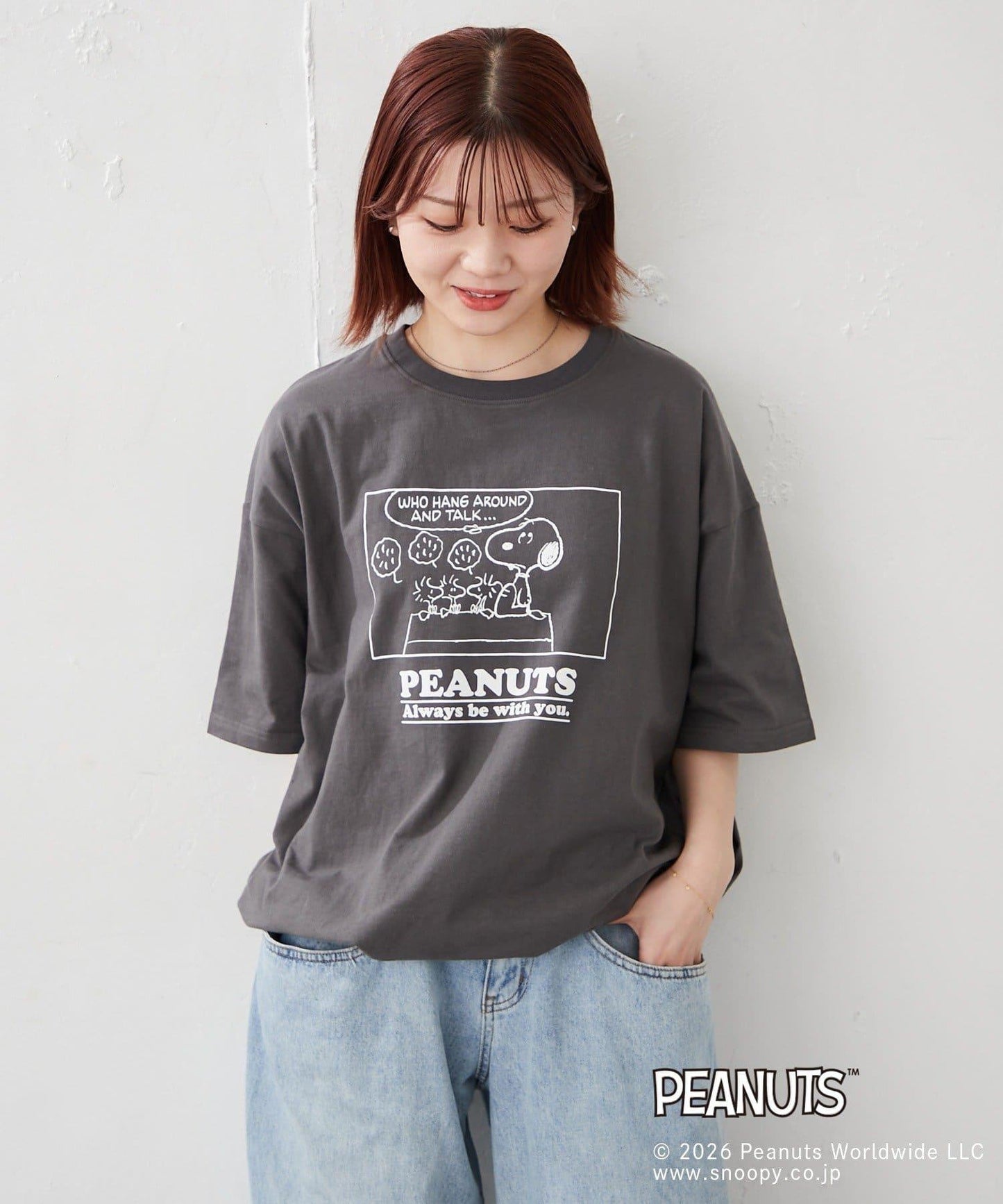 PEANUTS（花生漫畫） 慵懶風設計 T恤