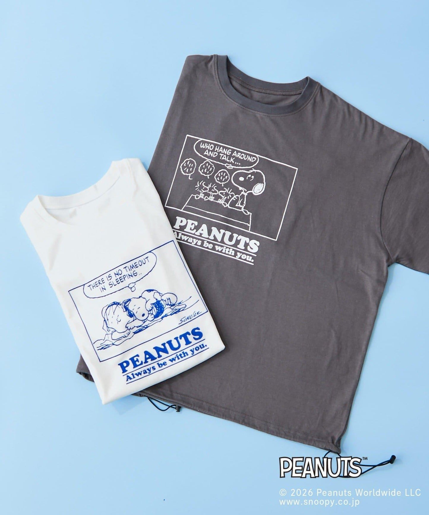 PEANUTS（花生漫畫） 慵懶風設計 T恤