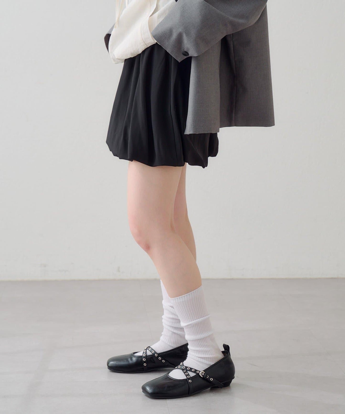 泡泡廓形 短款半身裙