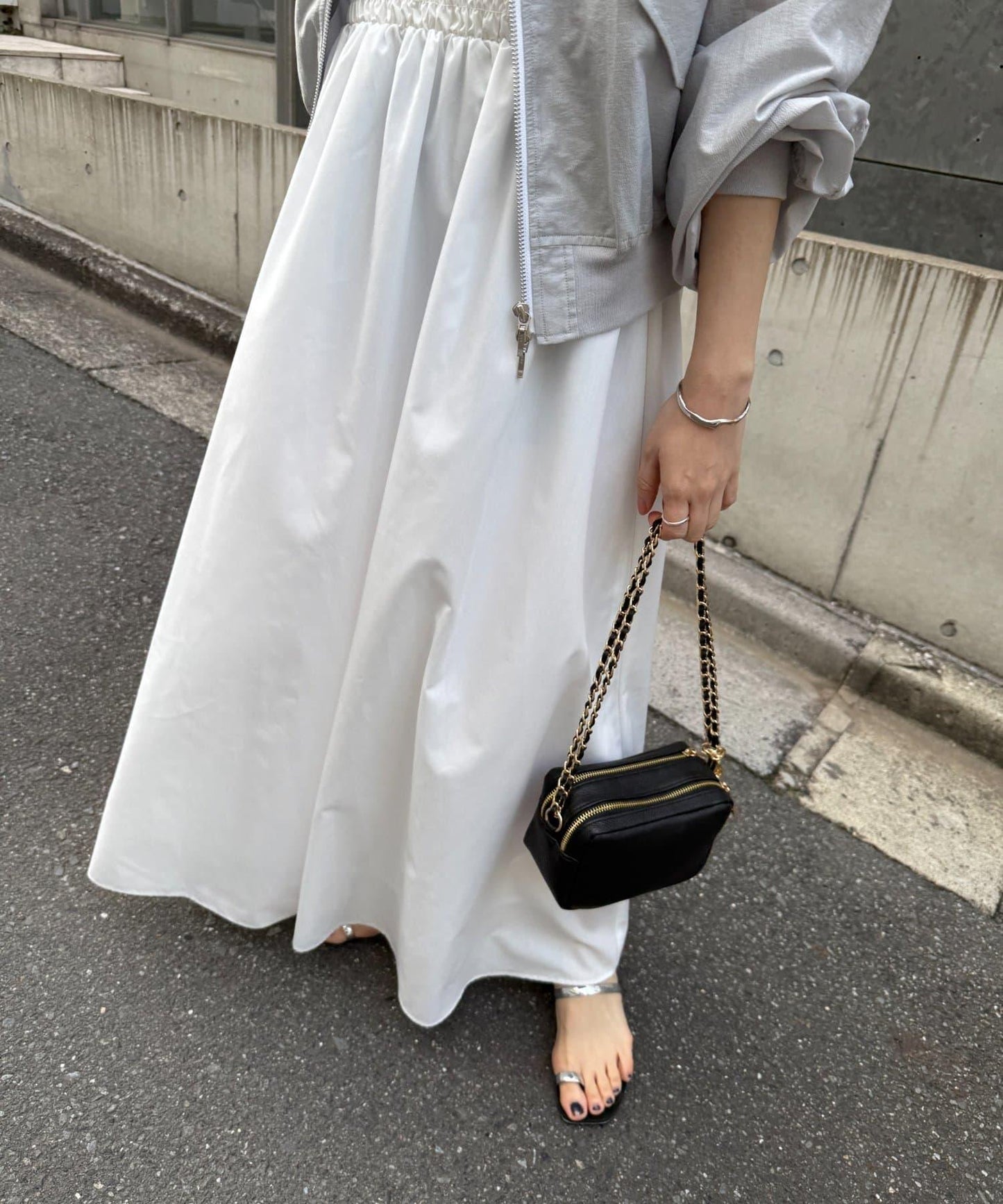 PUFRILL 荷葉邊吊帶連衣裙