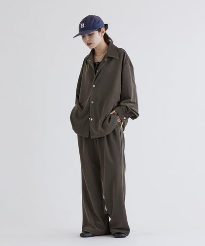 條紋珠地教練夾克